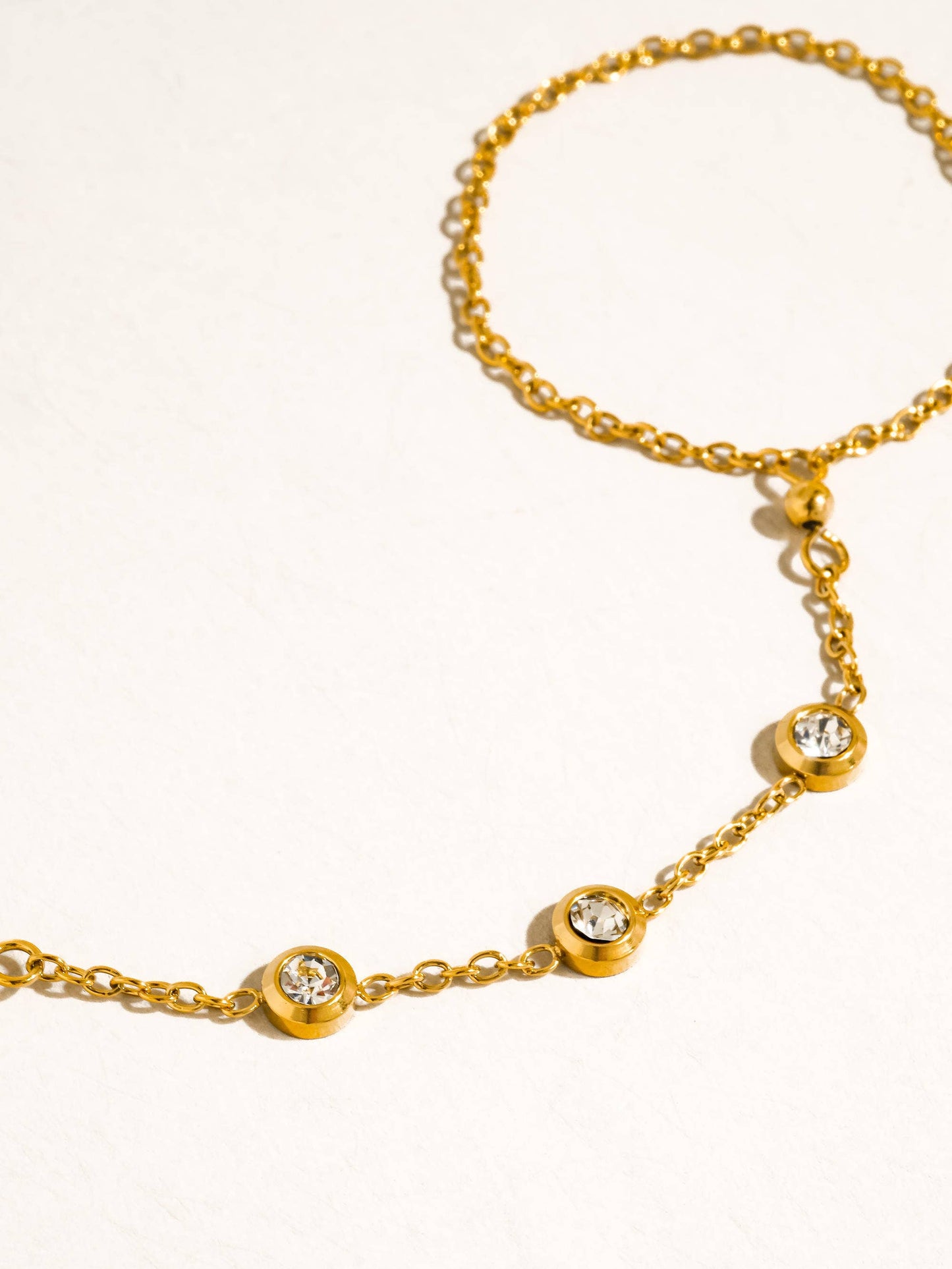 FM Nadine Hand Chain Bracelet - 18K Gold Plated