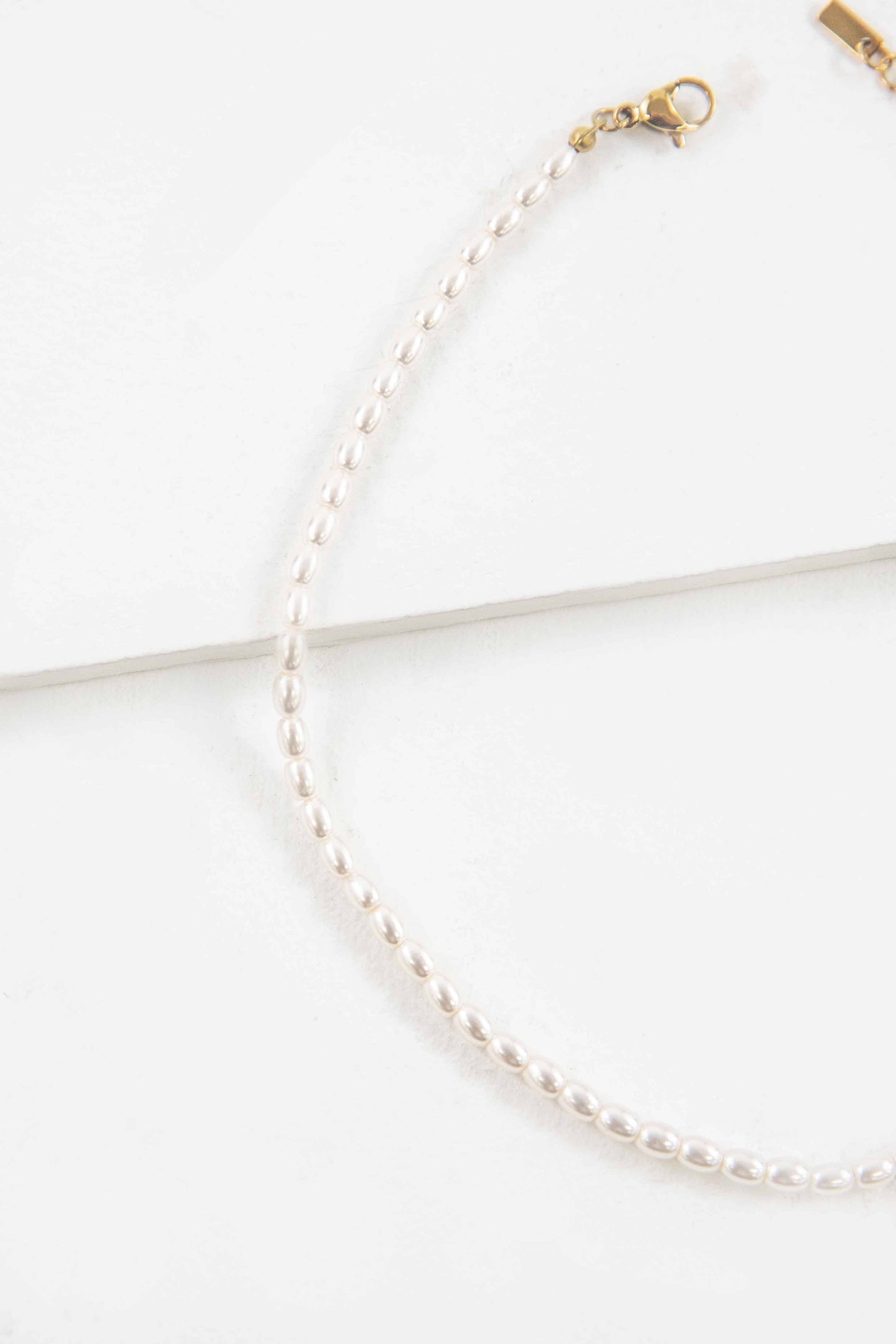 Lovoda Pearl Strand Anklet 0 14K Gold Plated