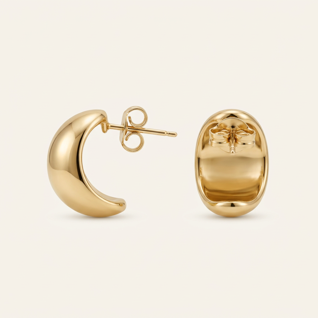 Forme Bubble Stud Earrings - 14K Gold Filled