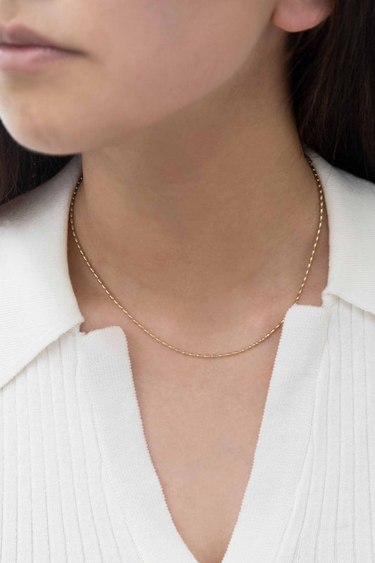 Lovoda Bubble Chain Choker Necklace - 14K Gold Plated