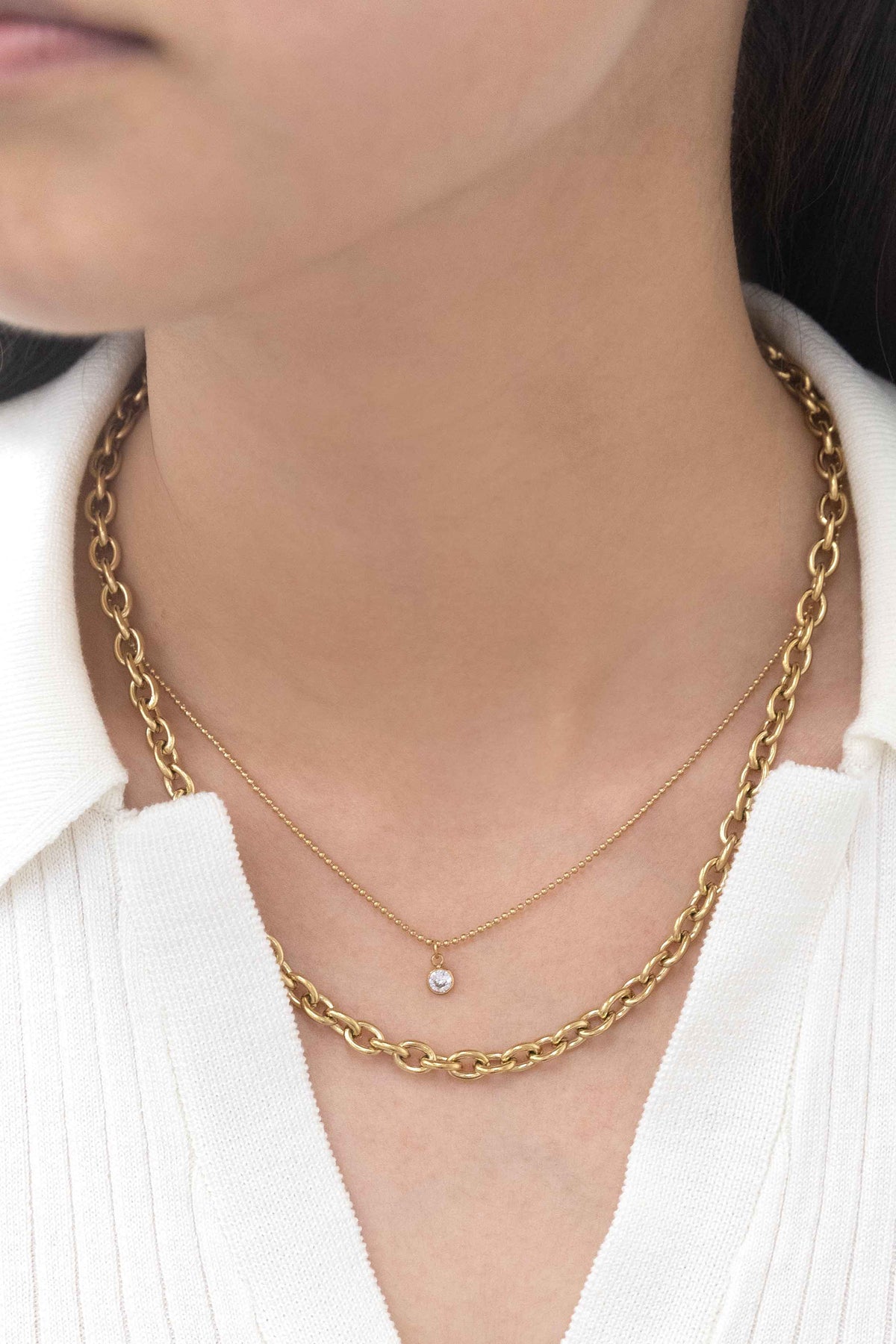 Lovoda Hamlet Layered Necklace - 14K Gold Plated
