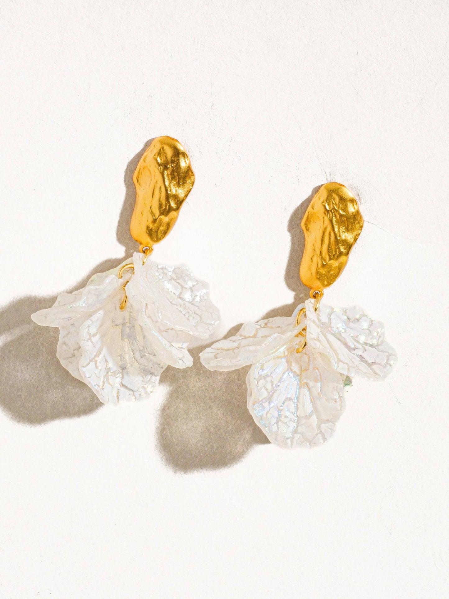 FM Sicilia Boho Floral Dangle Earring - 18K Gold Plated