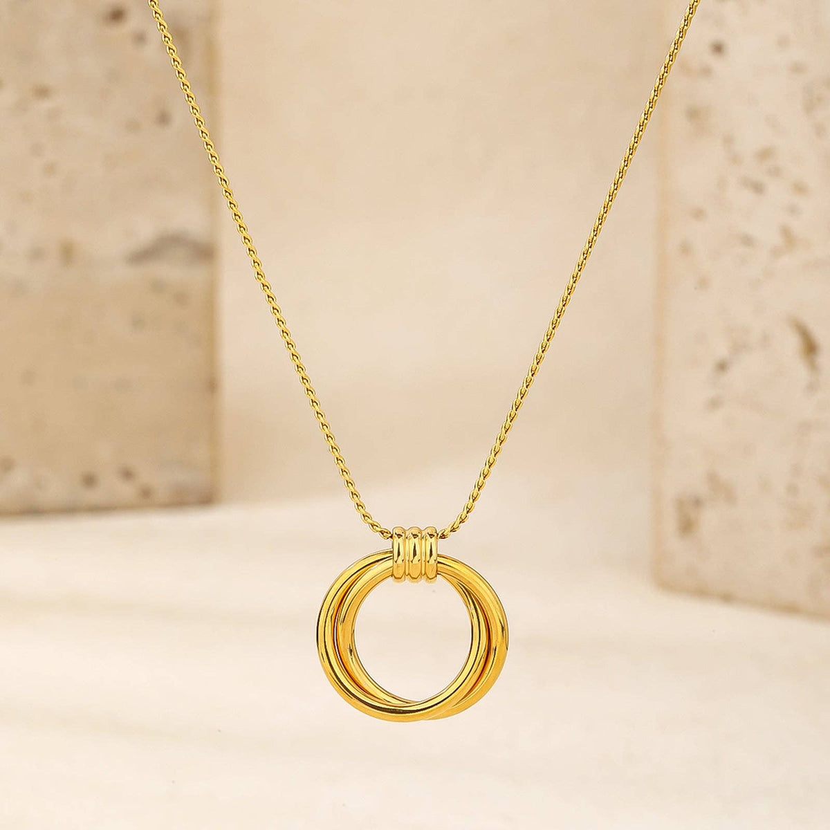 RB Ring Holder Necklace - 18K Gold Plated