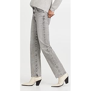AG Alexxis High Rise Straight Leg Jeans - 25 Years Blackthorne 26