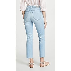 AG Jeans Isabelle High - Rise Straight Crop Jean -26 Years Sanguine