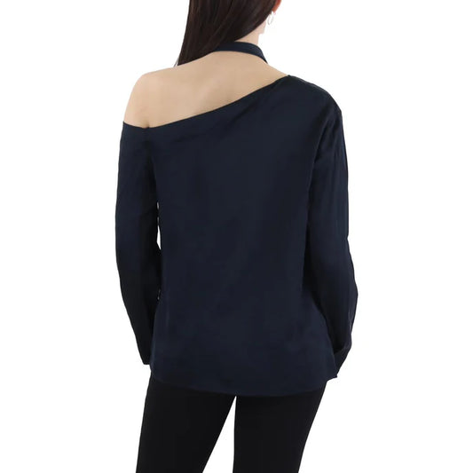 A.L.C. Matilda Side Tie Blouse - Navy