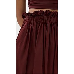 A.L.C. Gina Maxi Skirt - Rouge/Syrah
