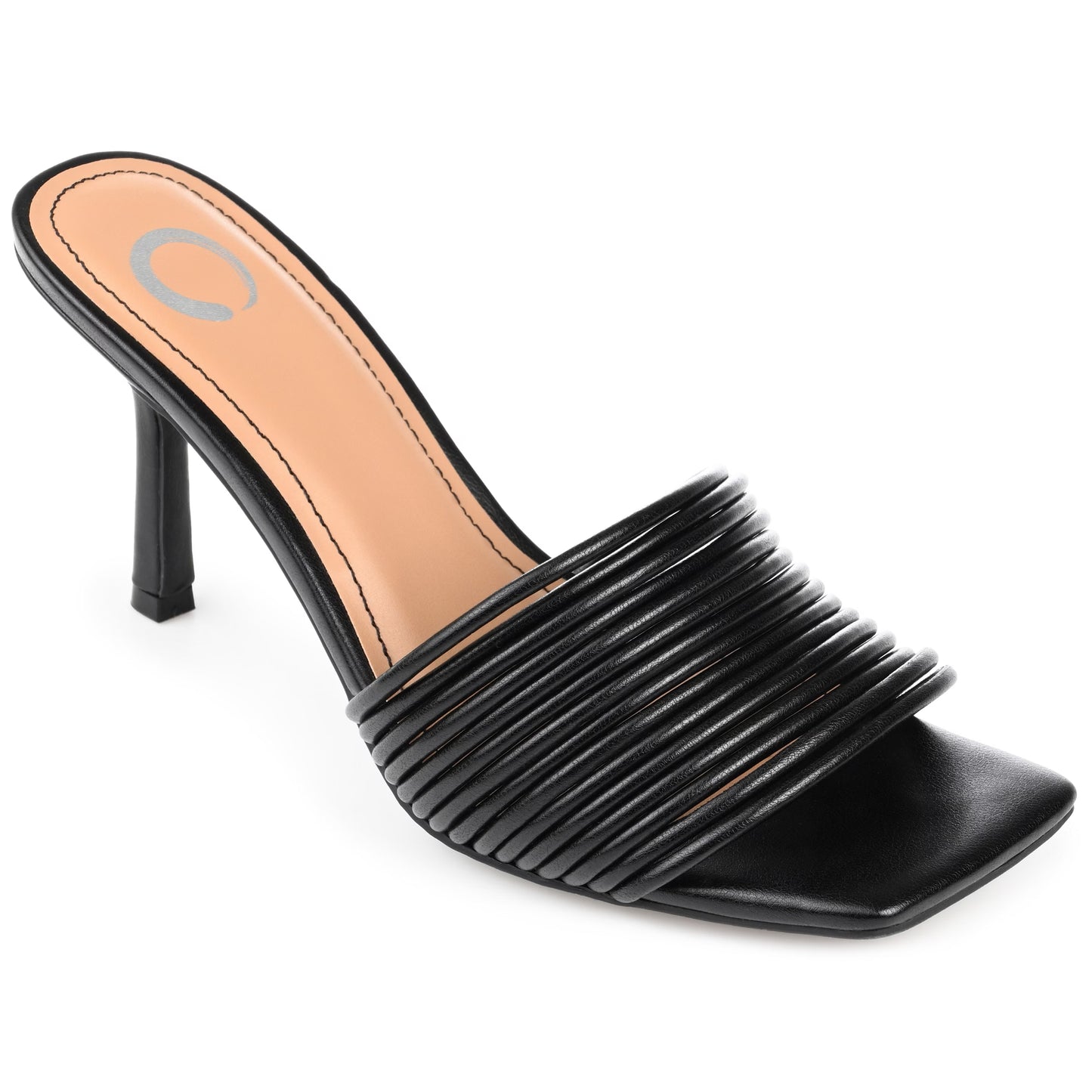 Journee Collection Calliope Heeled Sandal - Black 8