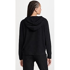 Eberjey Recycled Boucle Hoodie - Black