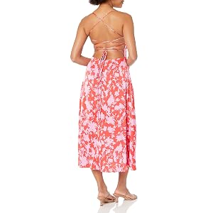 ASTR The Label Gala Dress - Red/Pink Floral