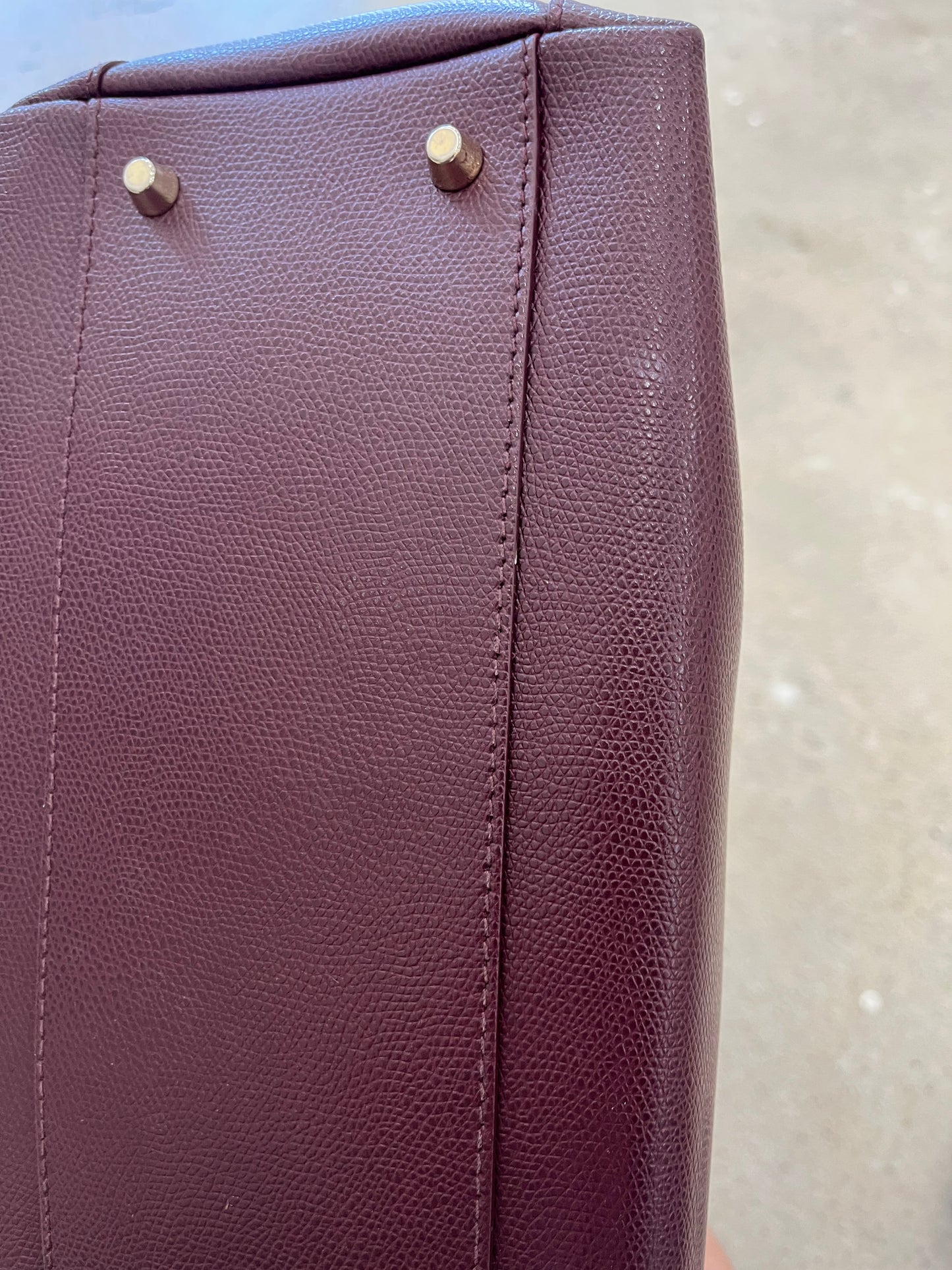 Furla Leather Convertible Satchel Bag - Bordeaux