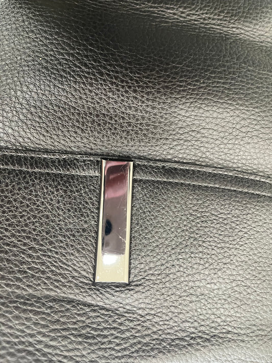 *Sample* H Halston Leather Satchel Bag