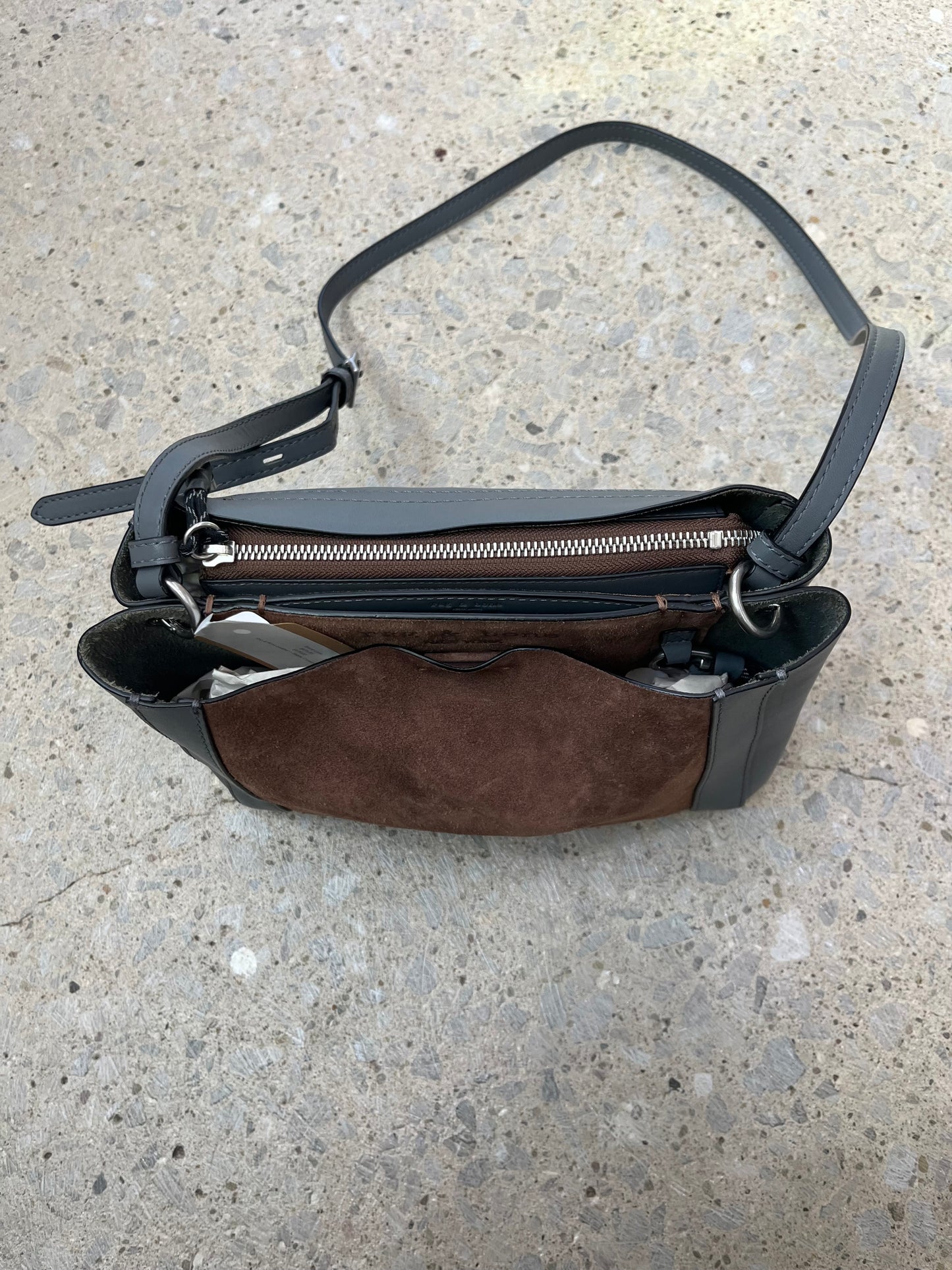 Rag & Bone Leather + Suede Crossbody Bag