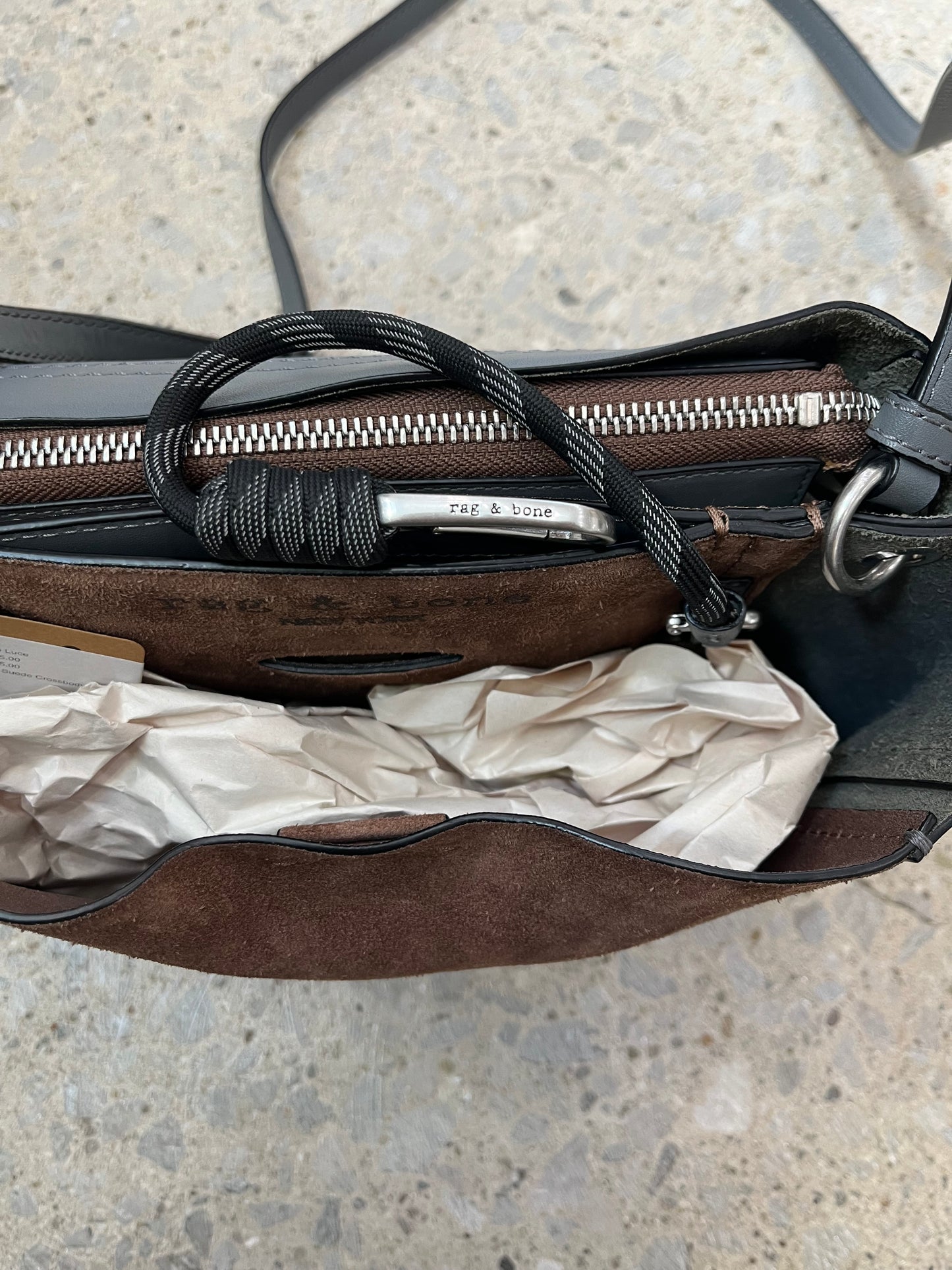 Rag & Bone Leather + Suede Crossbody Bag