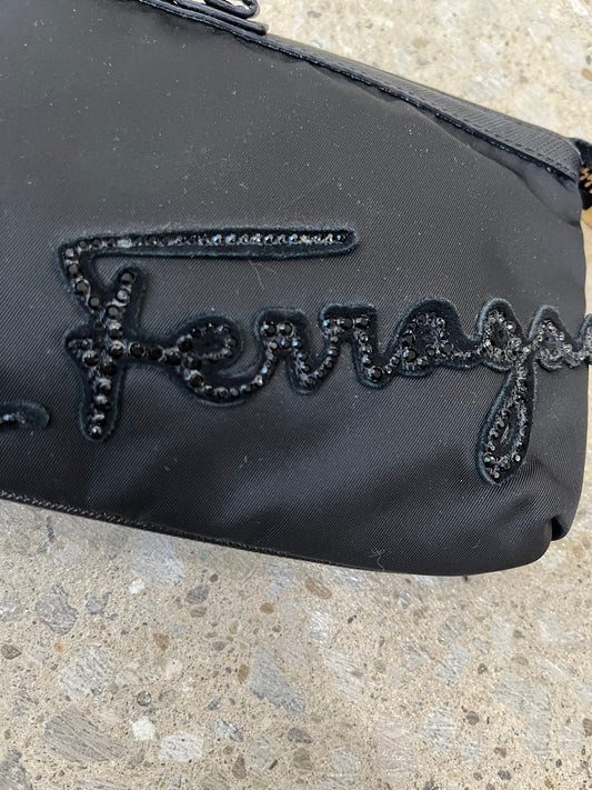 *Sample* Salvatore Ferragamo Wristlet with Beaded Detail