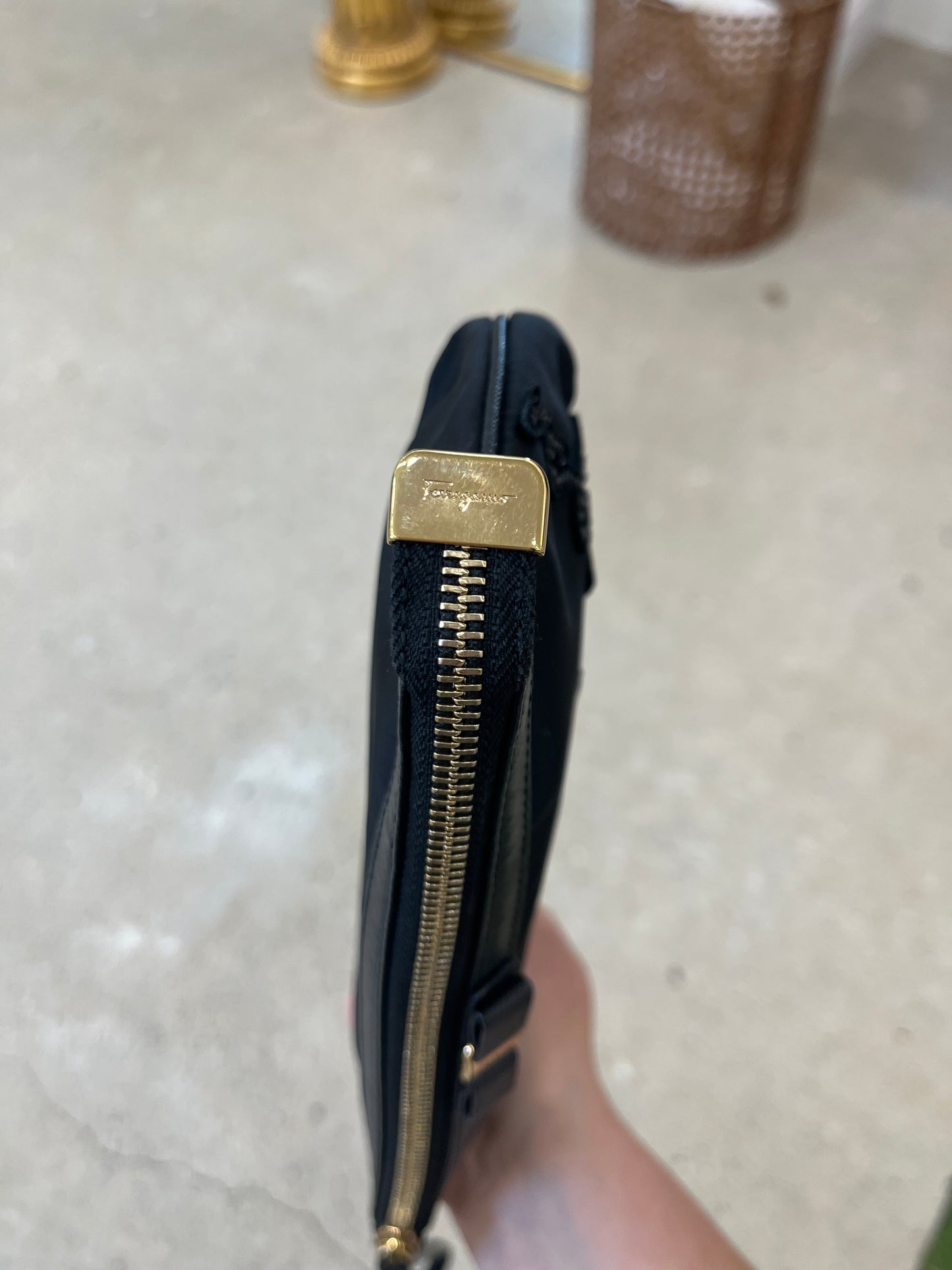 Salvatore Ferragamo Wristlet with Beaded Detail