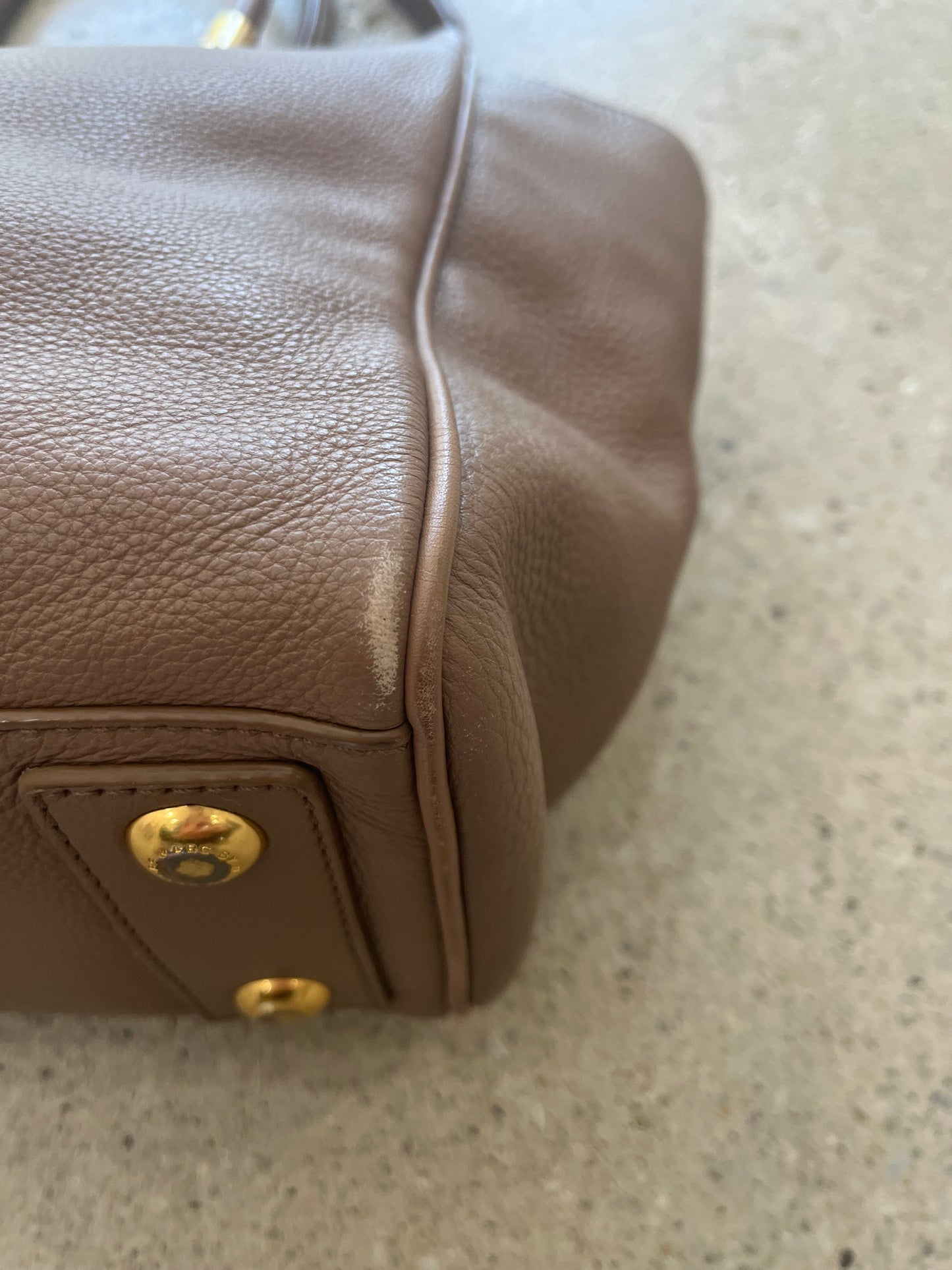 Marc by Marc Jacobs Leather Satchel - Mushroom