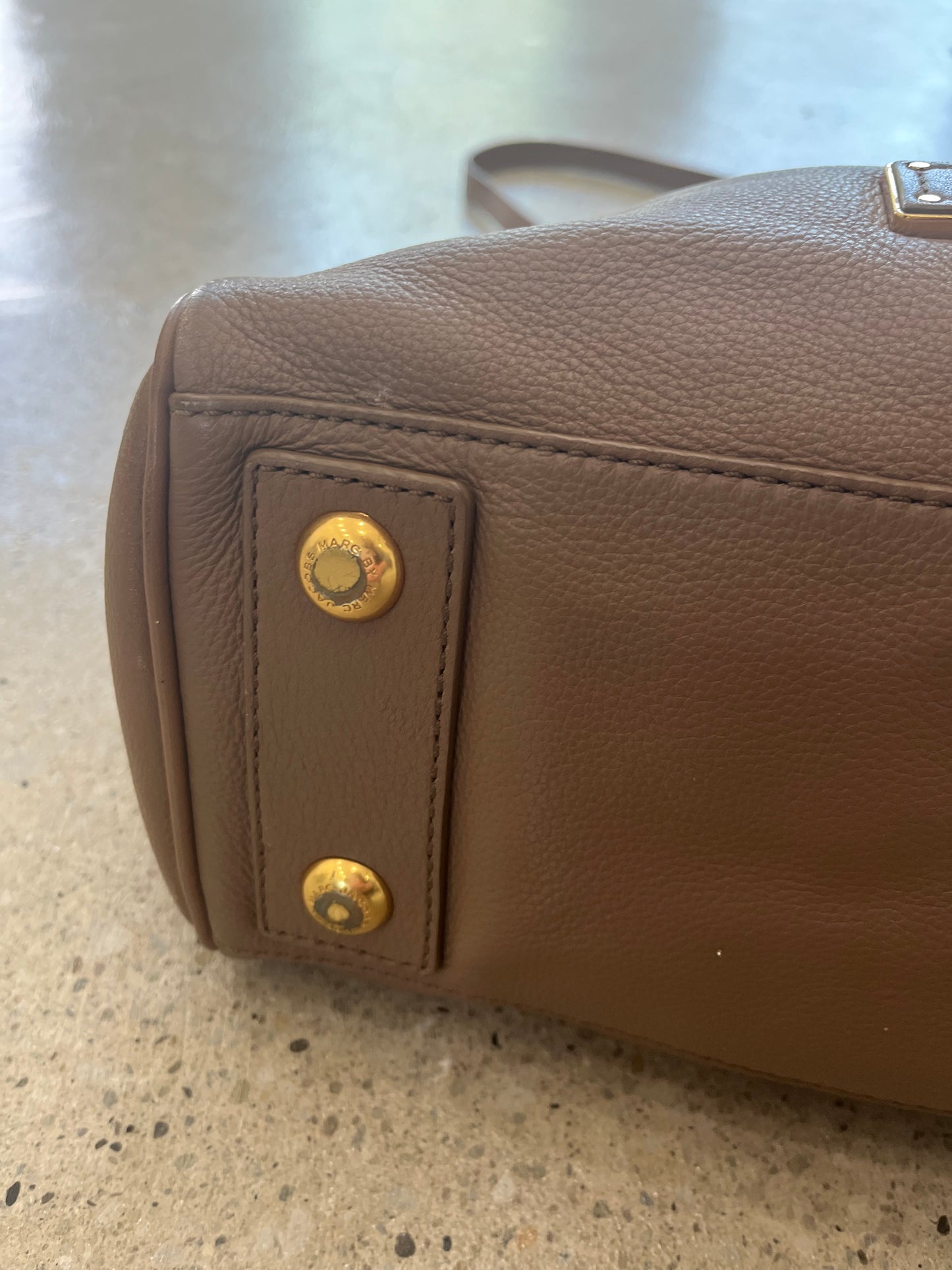 Marc by Marc Jacobs Leather Satchel - Mushroom