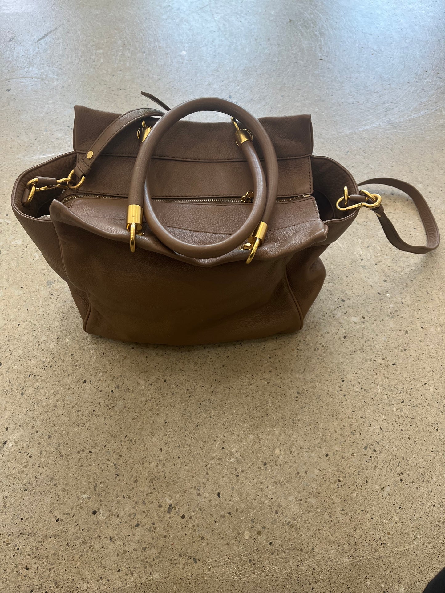 Marc by Marc Jacobs Leather Satchel - Mushroom