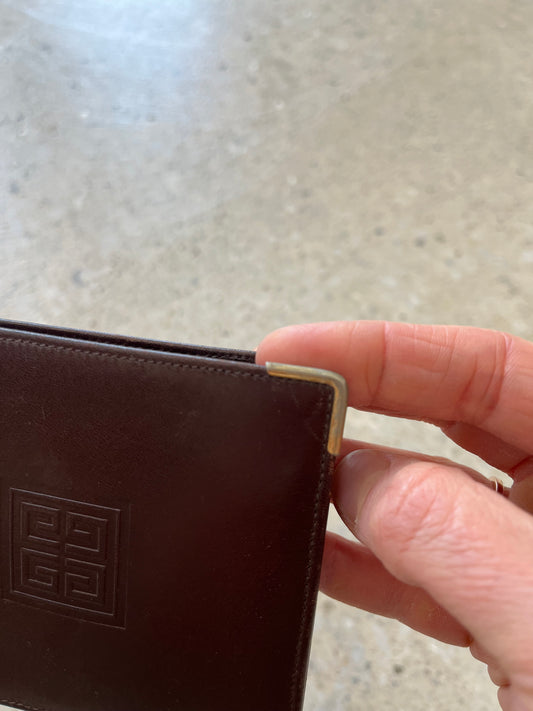 Pre-Loved Givenchy Bi-Fold Wallet - Brown