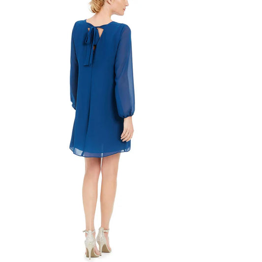 INC Bow Knee-Length Shift Dress -Posiden