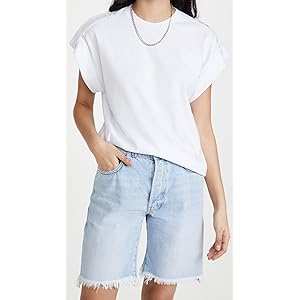 AG Adriano Goldschmied Khloe Tee Shirt - True White