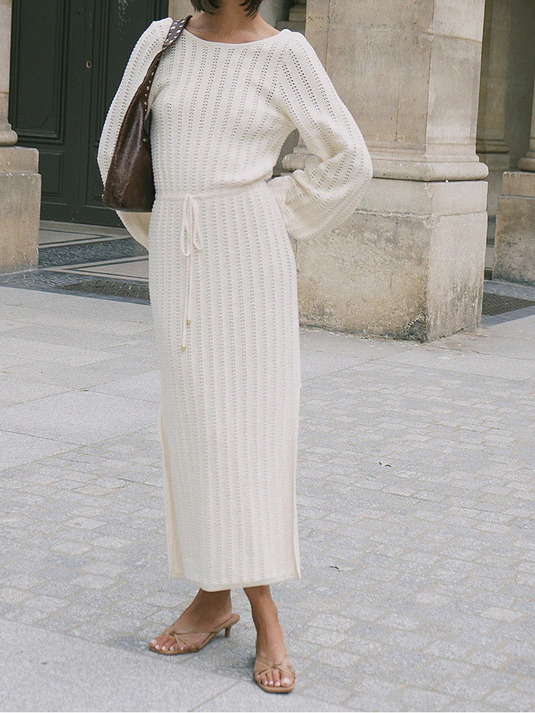 Kivari Noa Knit Dress - Cream