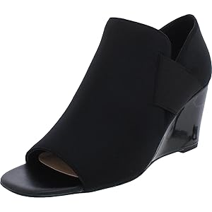 Donald Pliner Lizzy Open Toe Wedge Bootie - Black 10
