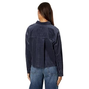 Madewell Variegated Corduroy Button-Up Shirt - Nighttime