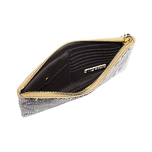 Madewell Leather Pouch Clutch - Neutral Snake Moonstone