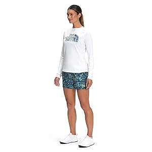 The North Face Printed Class V Shorts - Beta Blue Lichen Print
