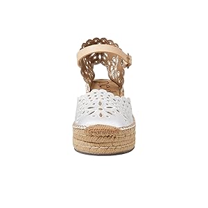Pedro Garcia Oletta Espadrille - Meringue Satin EU 38.5/US 8.5
