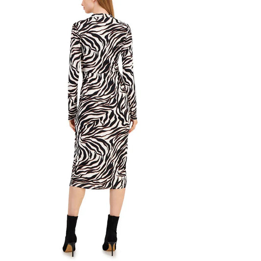 Rachel Rachel Roy Faux Wrap Midi Dress - Animal