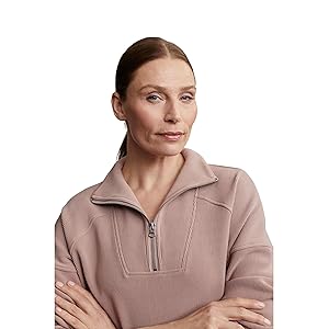 Varley Rhea 1/2 Zip Sweatshirt - Antler