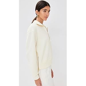 Varley Roselle 1/2 Zip Fleece Sweater - Sphinx LG