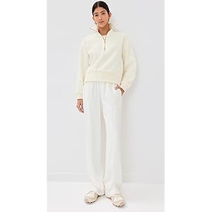 Varley Roselle 1/2 Zip Fleece Sweater - Sphinx LG