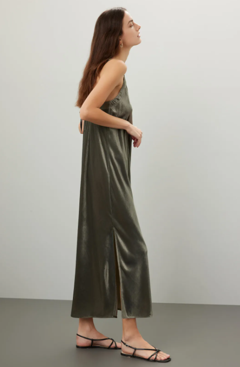 Splendid Velvet Breeze Dress - Sage Green