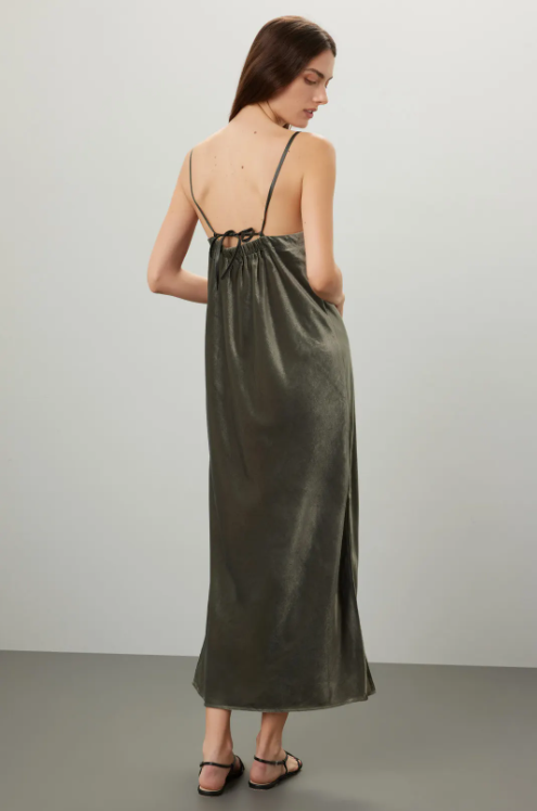 Splendid Velvet Breeze Dress - Sage Green