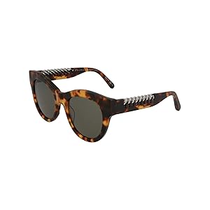 Stella McCartney SC0064S 003 Sunglasses - Havana Ruthenium/Green