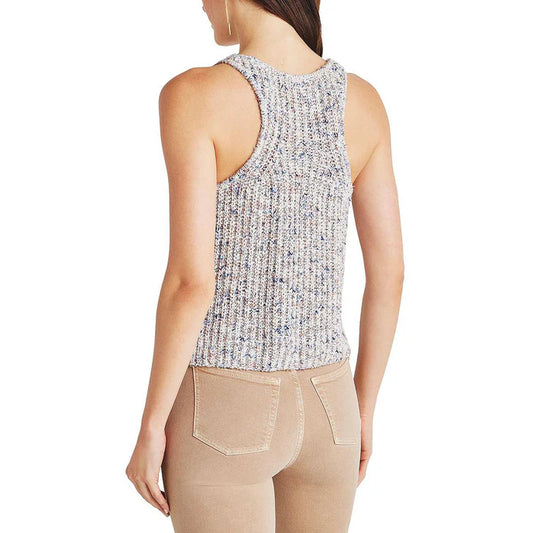 Splendid Sweater Cotton Tank Top - White Multi