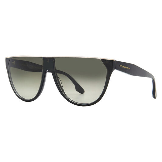 Victoria Beckham Browline Sunglasses - Metallic Forest Green