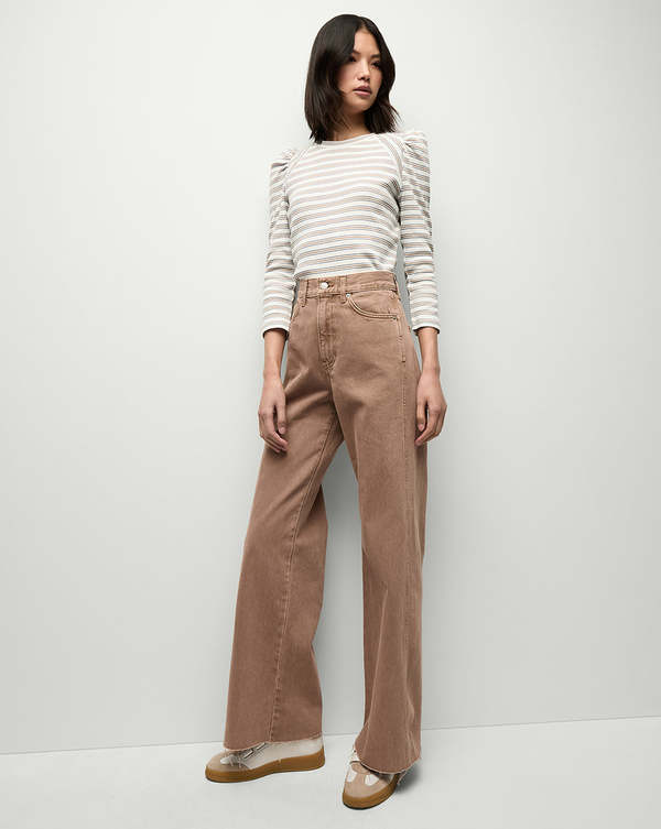 Veronica Beard Delano Top - Wht/Nvy/Tan