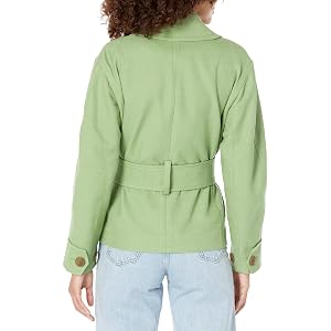 Vince Belted Sahariene Jacket - Pistachio