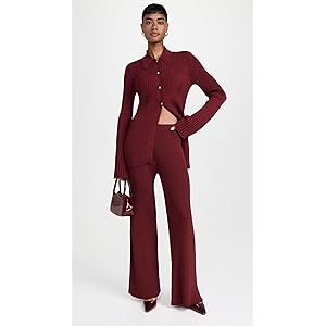 *RTR* SIMONMILLER Val Knit Pants - Sangria Melange
