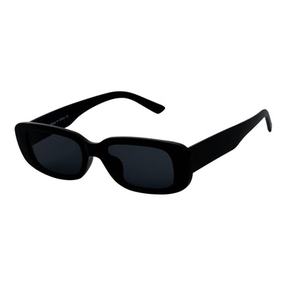 Morspecs 90's Sm Rectangle Sunglasses - Slim Blk/Smoke