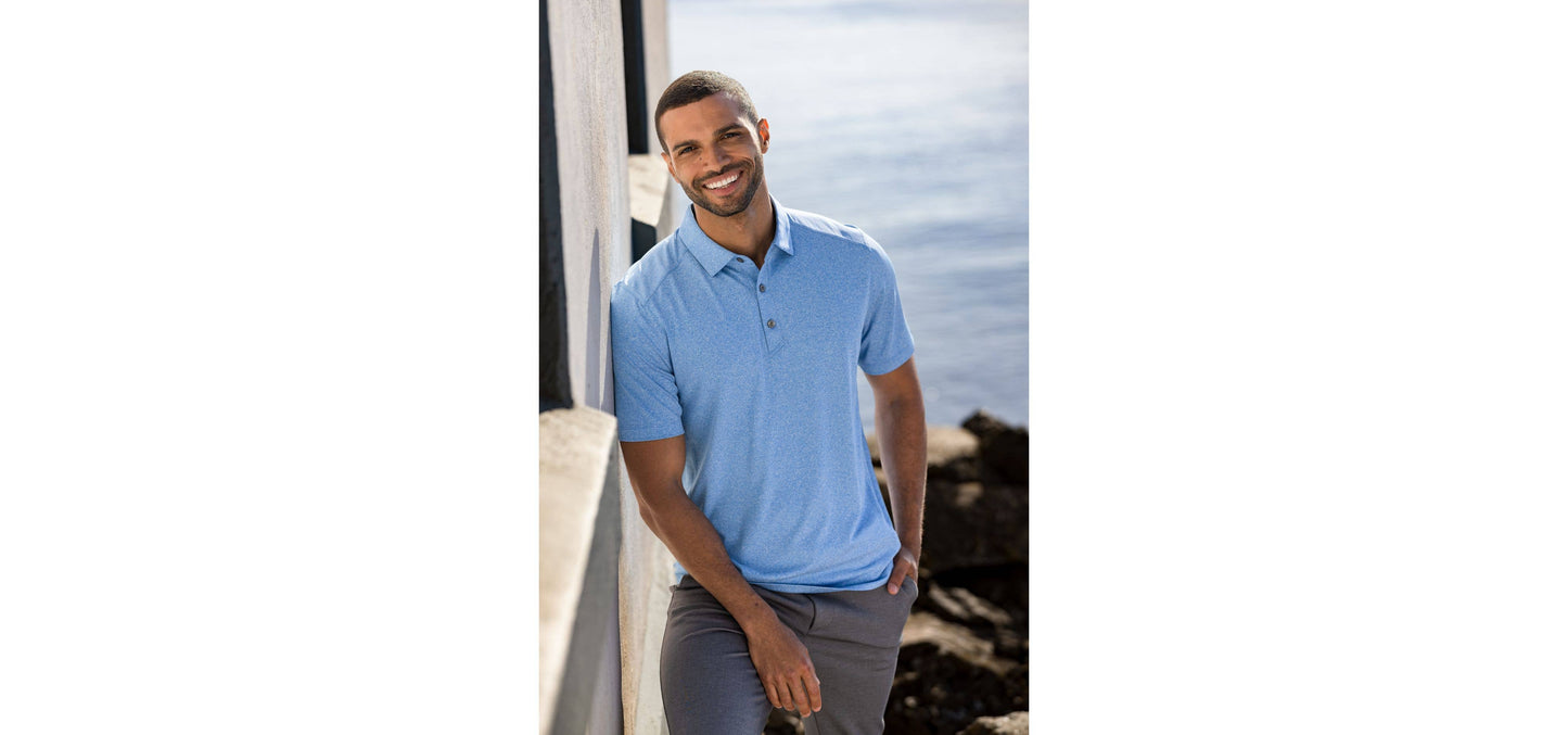 Cutter & Buck Forge Eco Stretch Recycled Mens Polo: Black / XL / MCK01236
