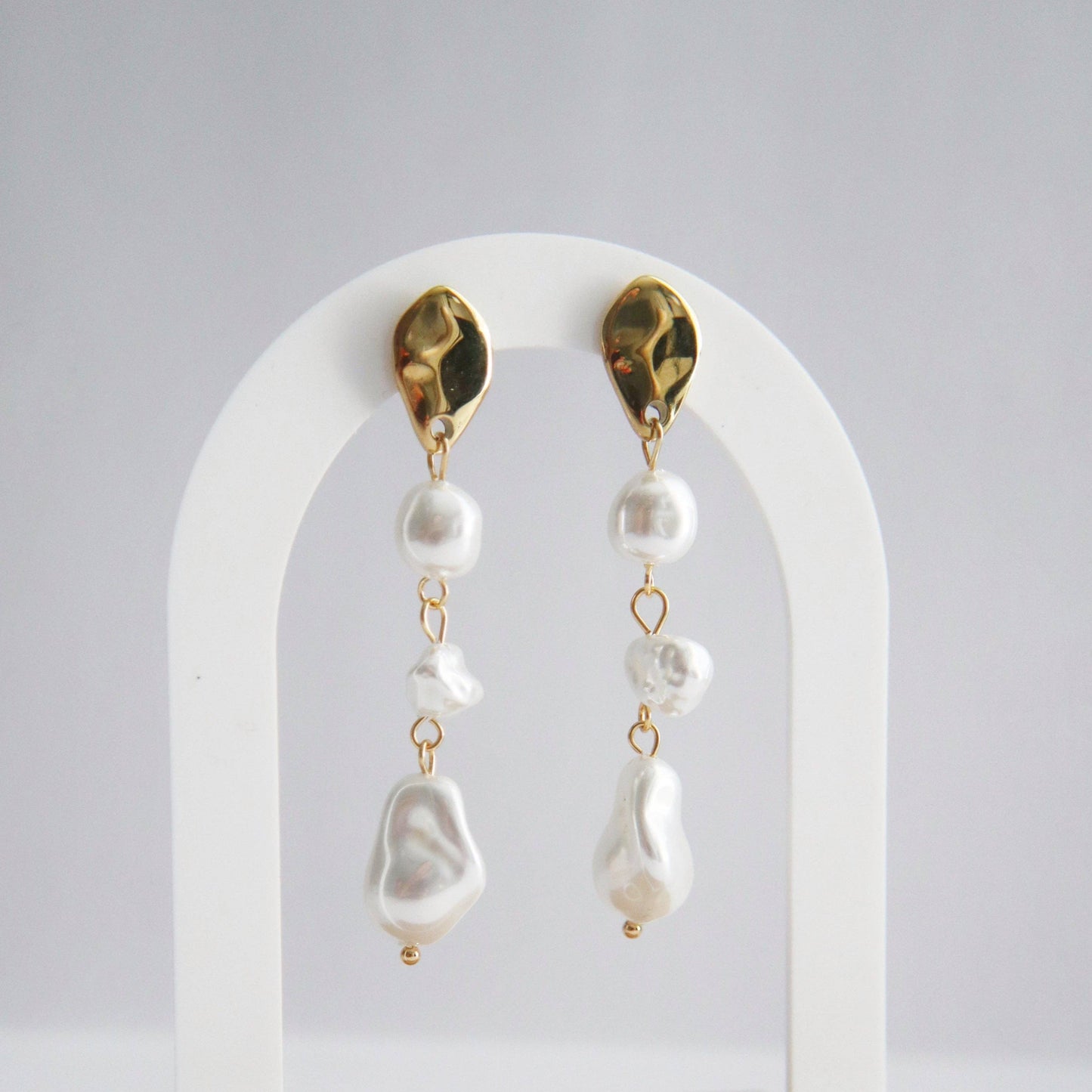 Jessa Lune Baroque Pearl Drop Earrings