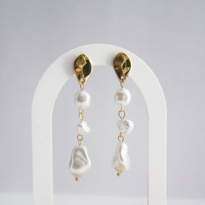 Jessa Lune Baroque Pearl Drop Earrings