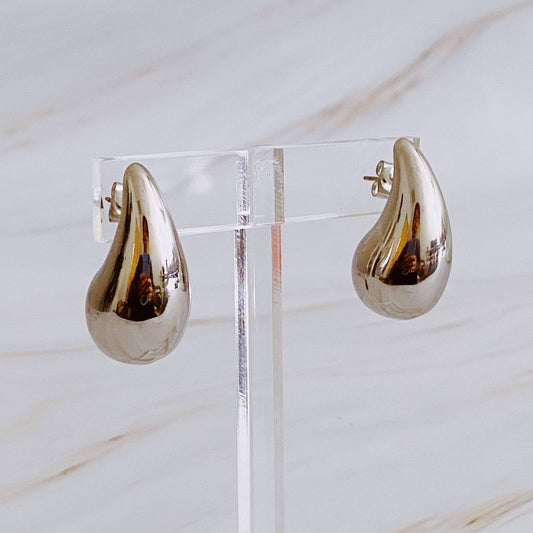 Ellison + Young Teardrop Stud Earrings - Silver