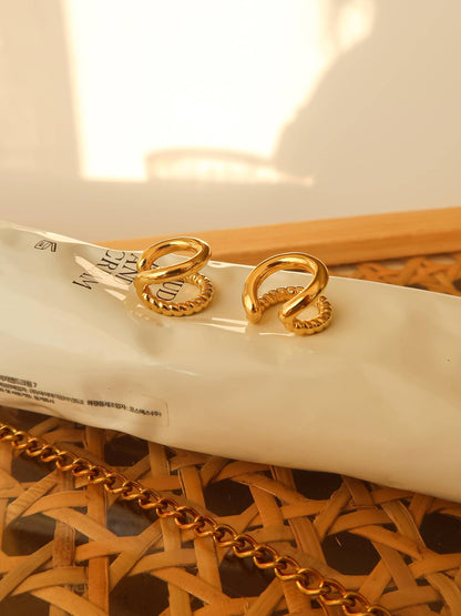 FM Lucas Braided Ear Cuff - 18K Gold Plated
